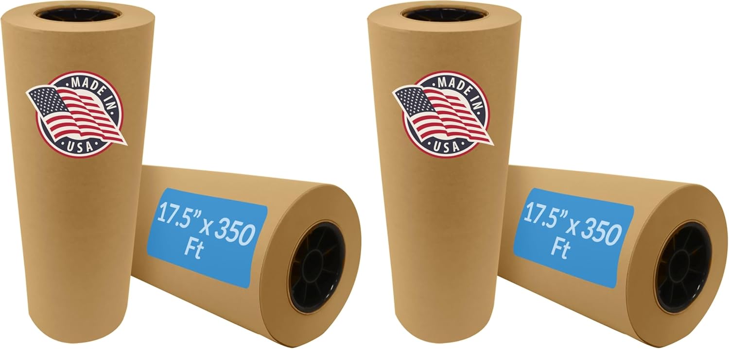 Reli. Kraft Paper Roll | 17.5" x 350 Feet - Jumbo Roll | Made in USA | Brown Craft & Wrapping Paper | Plain Kraft Packing for Shipping, Moving, Arts/Crafts, Table Cover | Bulk