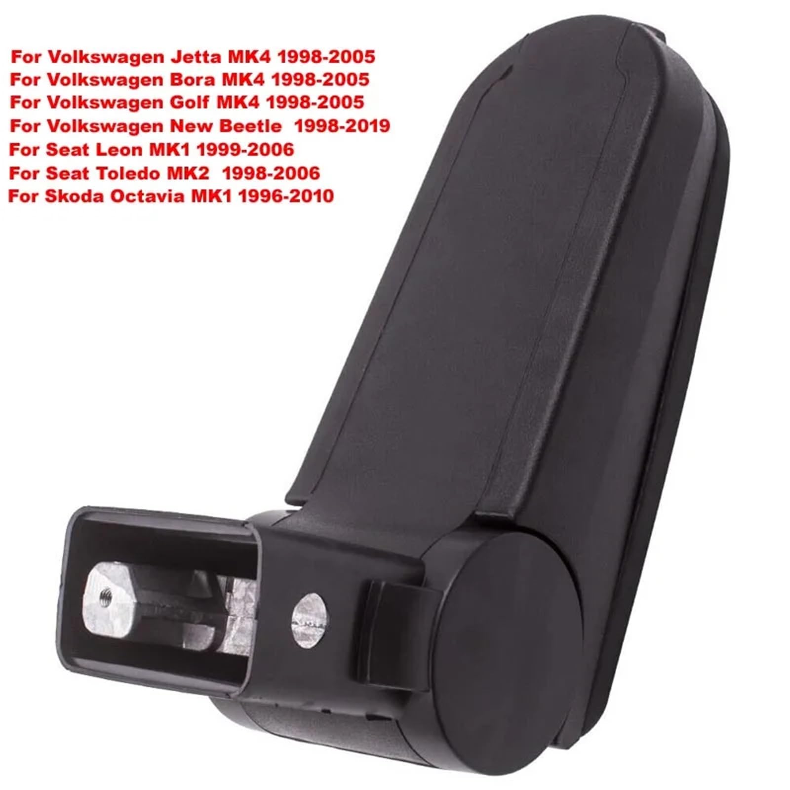 Ochrona Podłokietnika Pokrowiec Podłokietnik konsoli środkowej pasujący do Seat Leon MK1 1999 2000 2001 2002 2003 2004 2005 2006