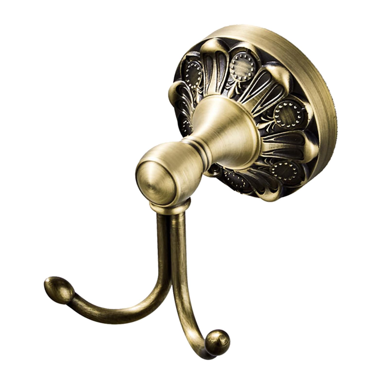 Rgybao D Antique Metal Entryway Coat Rack With Ornate Etailing, Quick-Mount Wall Hook For Jackets Bags Serviceable Brass Hangers European Type Entryway Hook