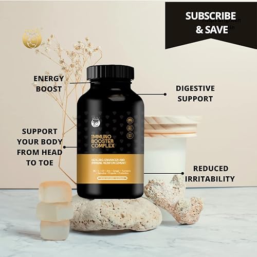 Miniatura 2 de Yerbafit Suplemento de apoyo inmunológico multivitamínico 10 en 1 con vitamina C zinc D3 B6 equinácea jengibre cúrcuma espirulina propóleos y