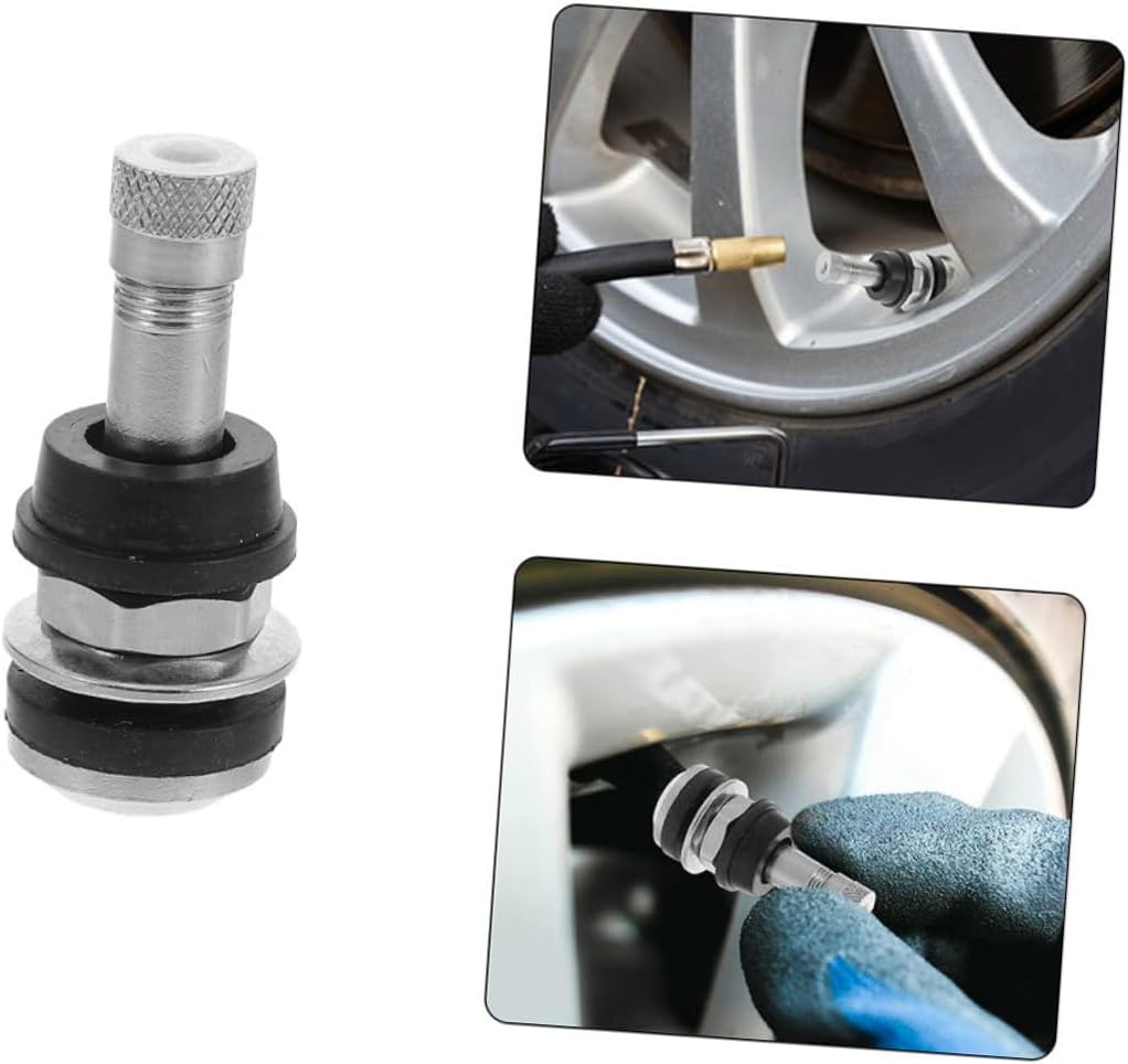 3pcs Metal Valve Stem Replacement for Car Tire Valve Stem Core Chrome Plated Easy Install