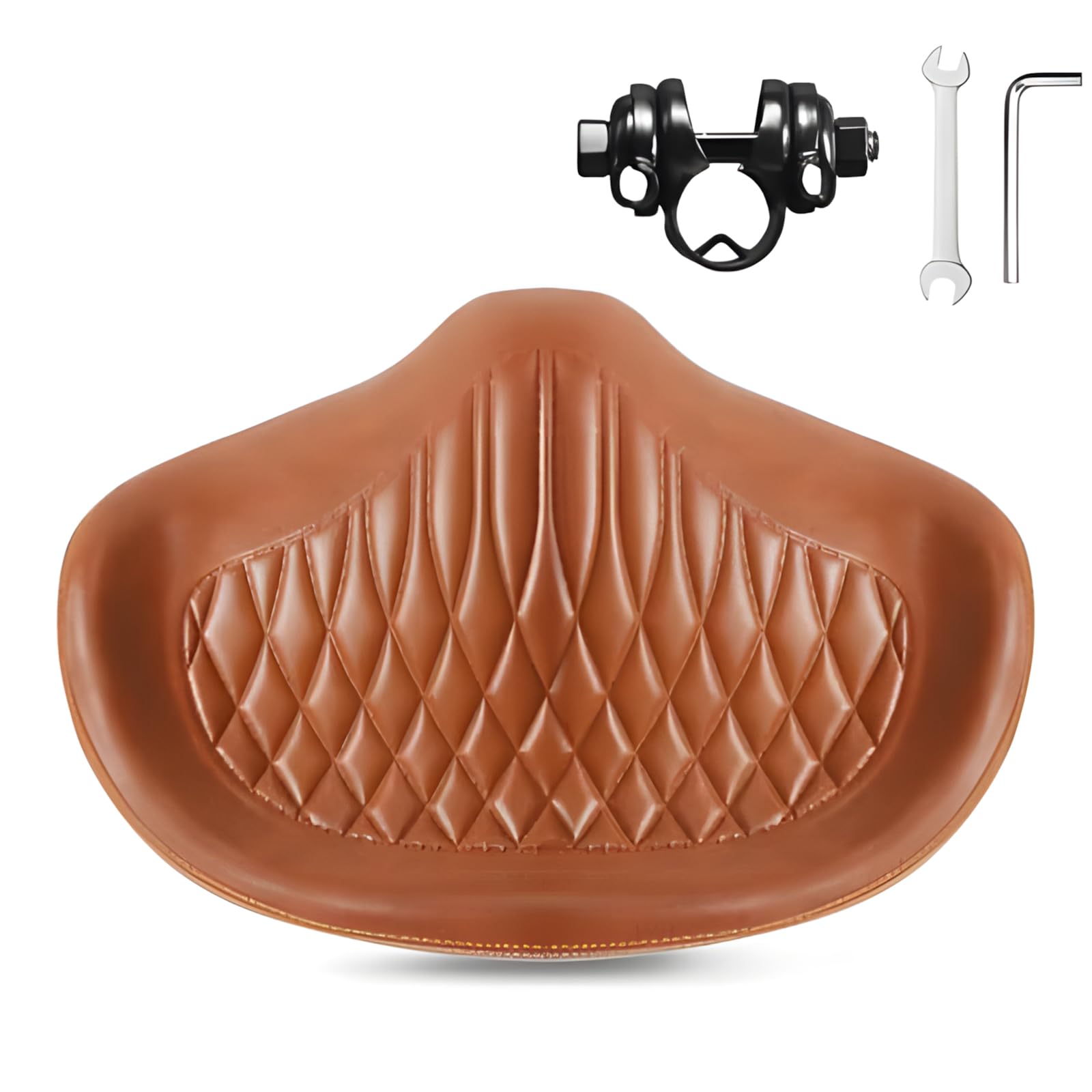 Bicycles Seated Cushions Oversized Breathable Noseless Cycling Saddles Suitable for City, Electric, and Most Bike Oversized Comfortable Saddles Shocked Absorbing Comfortable Foams Wide Soft Cushions