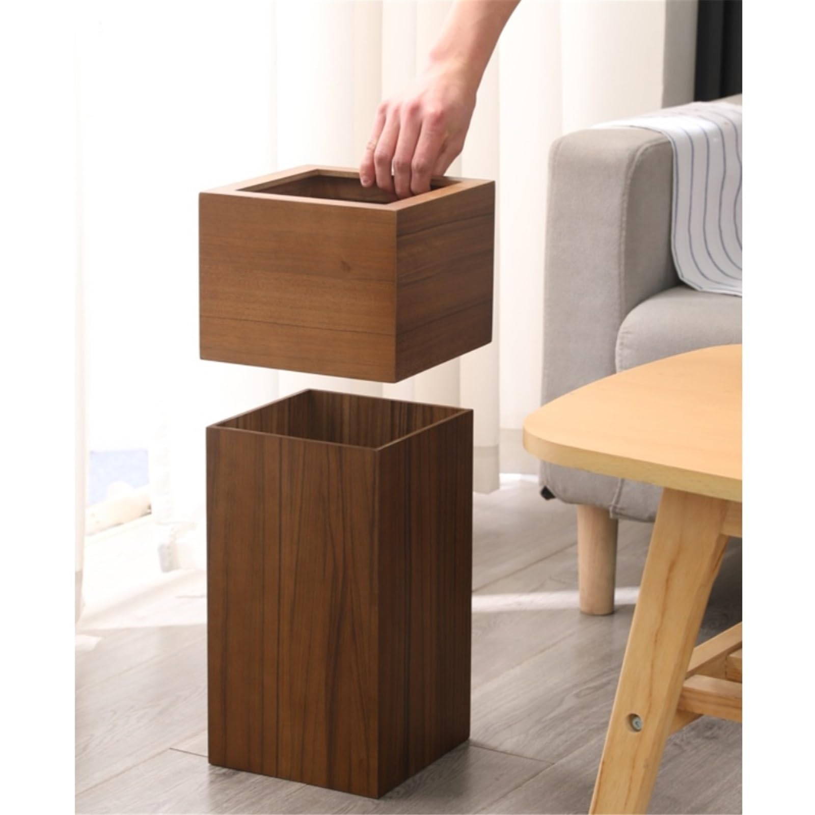 Pattumiera da Bagno Cestino Decorativo Quadrato, pattumiera for Accessori for la casa, Cucina e Il Bagno