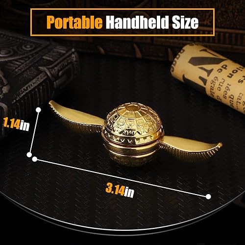 Miniatura 2 de Juguete giratorio dorado para niños y adultos bola fresca para aliviar la ansiedad y el estrés juguete de escritorio de metal silencioso para la