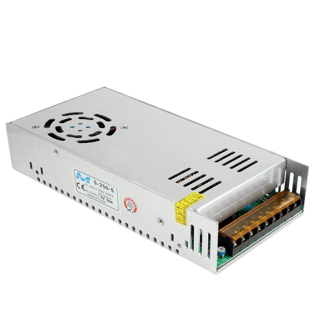 Alimentation commutateur DC 5V 50A 250W double sortie pour transformateur LED AC 200-245V