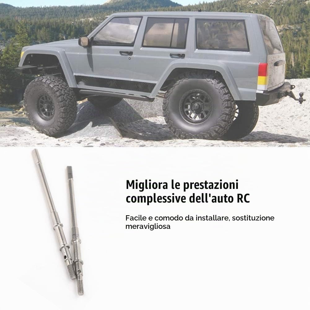 KIMISS Assale Posteriore Anteriore, per Axial SCX10 II 90046 90047 Axial Scx 10 Albero di Trasmissione Montare Semiassi 1 10 Modello di Auto RC