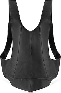 LeatherÂ Backpack, Large Leather Purse, Vegan Leather Handbag, with Adjustable Shoulder Strap, Tote Bag for Women Travel, Work, Vacation(Black)