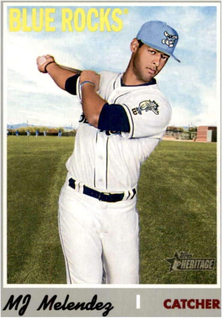 Heritage Minors2019 Topps Heritage Minors Baseball #161 MJ Melendez Wilmington Blue Rocks Official MILB Minor League Trading Card