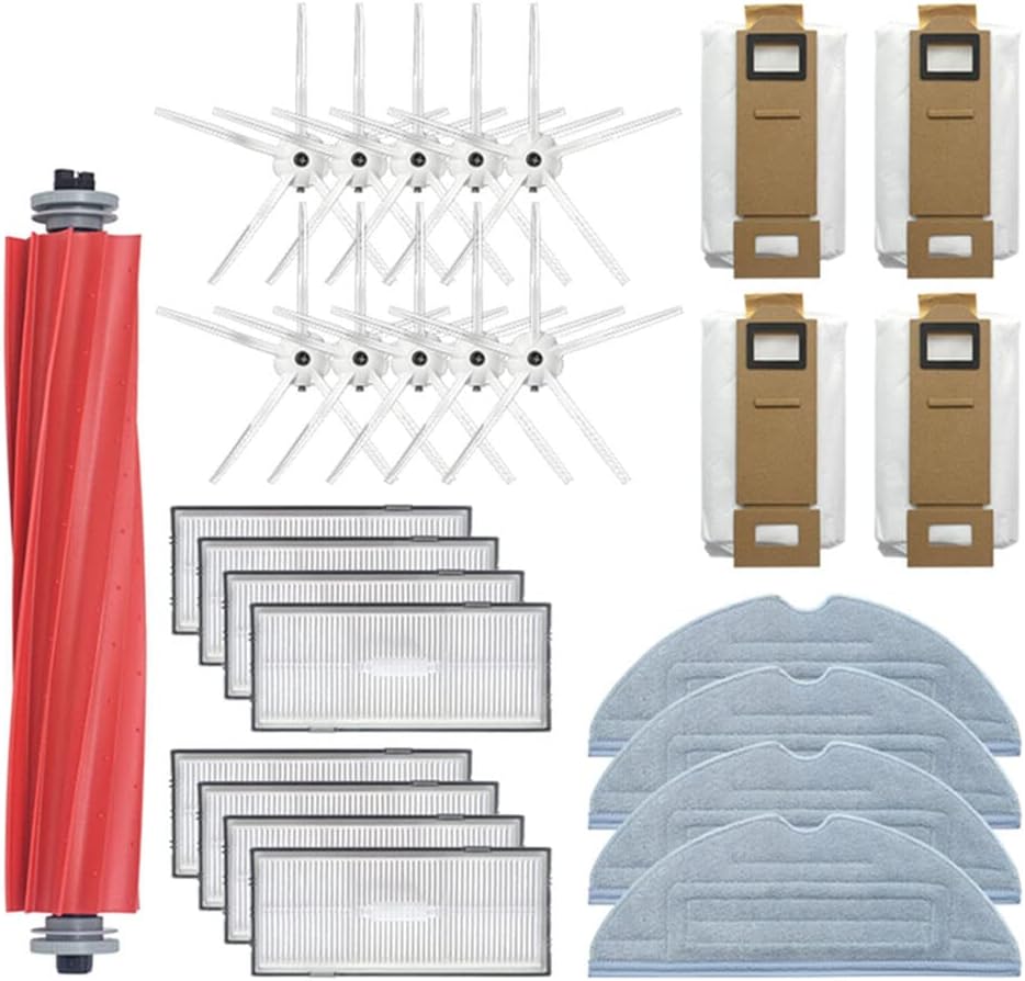 Mop Cloth Side Brush Filter Dust Bags Accessories Fit For Rob-orock S7 Vacuum Cleaner (Type9)