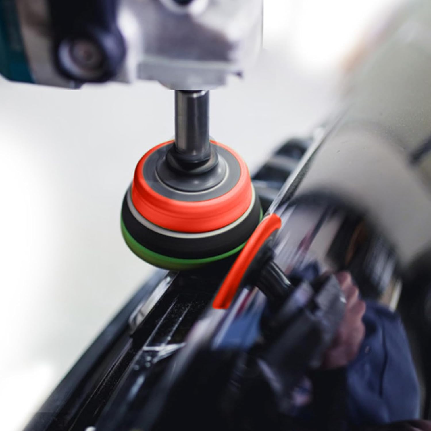 Backing Plater for M14 Thread Rotatable Polisher Hook Looping Back Plate Sanding Polishing Pad Soft Edges Abrasive Tool (Polished Base)