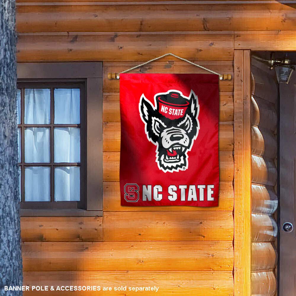 North Carolina State University Wolfpack House Flag - 30x40 Inches, Double-Sided Print, Polyester, Officially Licensed