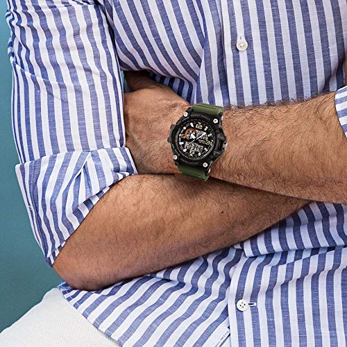 SKMEI Men's Digital Sports Watch, Military Waterproof Watches LED Screen Large Face Stopwatch Alarm Wristwatch by SKMEI - Used condition - Image 3