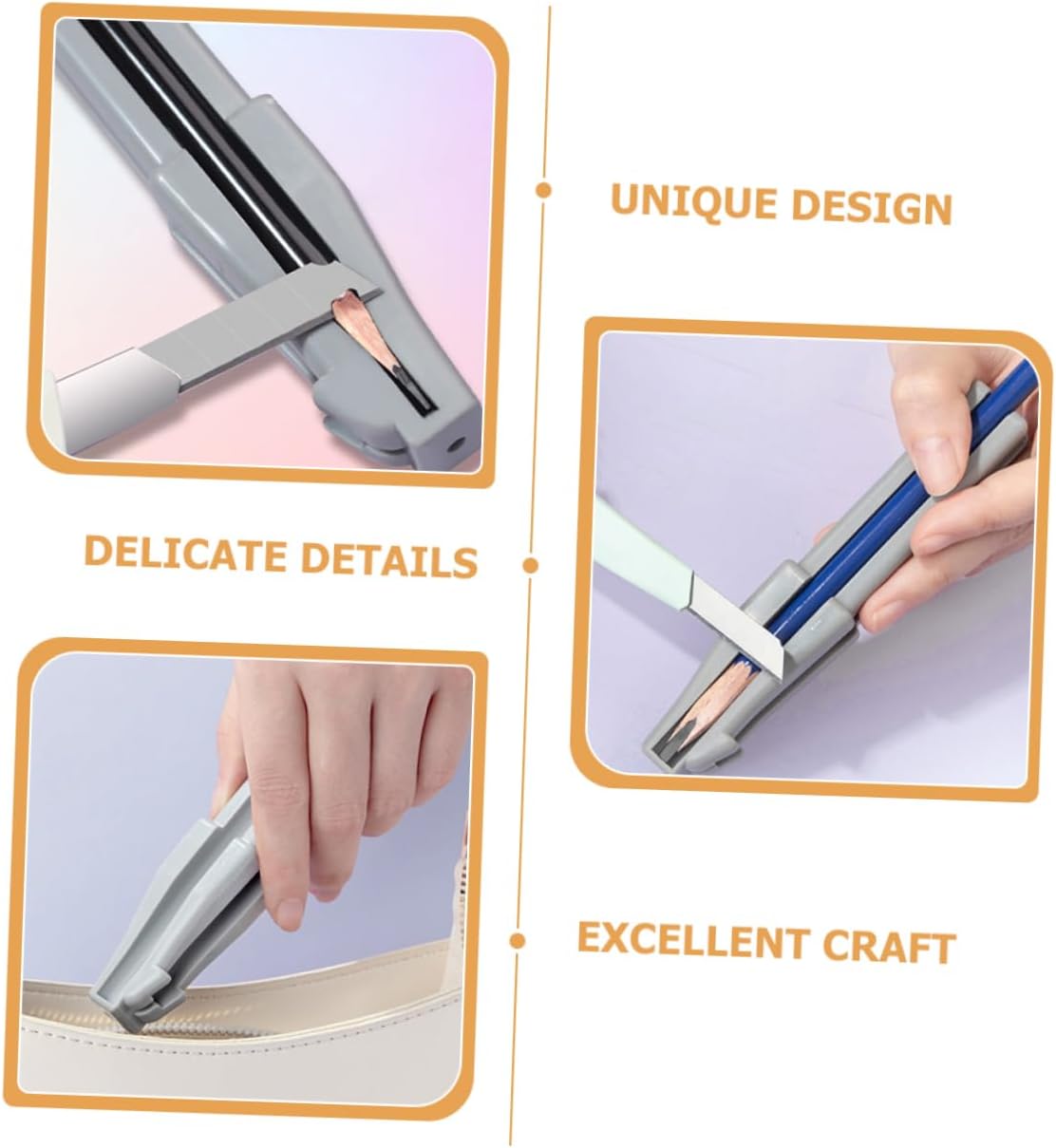 Ipetboom 3pcs Duckbill Eyebrow Pencil Sharpener Aid Device Compact and Lightweight Makeup Tool for Precise Sharpening of Eyeliner and Lip Pencils Design