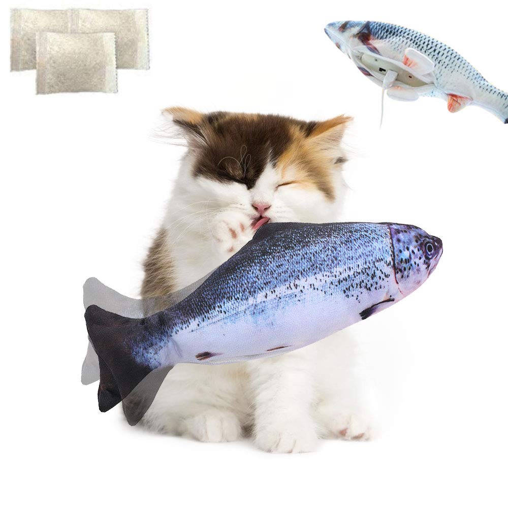 Amazon | ダンシングフィッシュ 猫おもちゃ 電気魚 猫用品 電動魚 噛む
