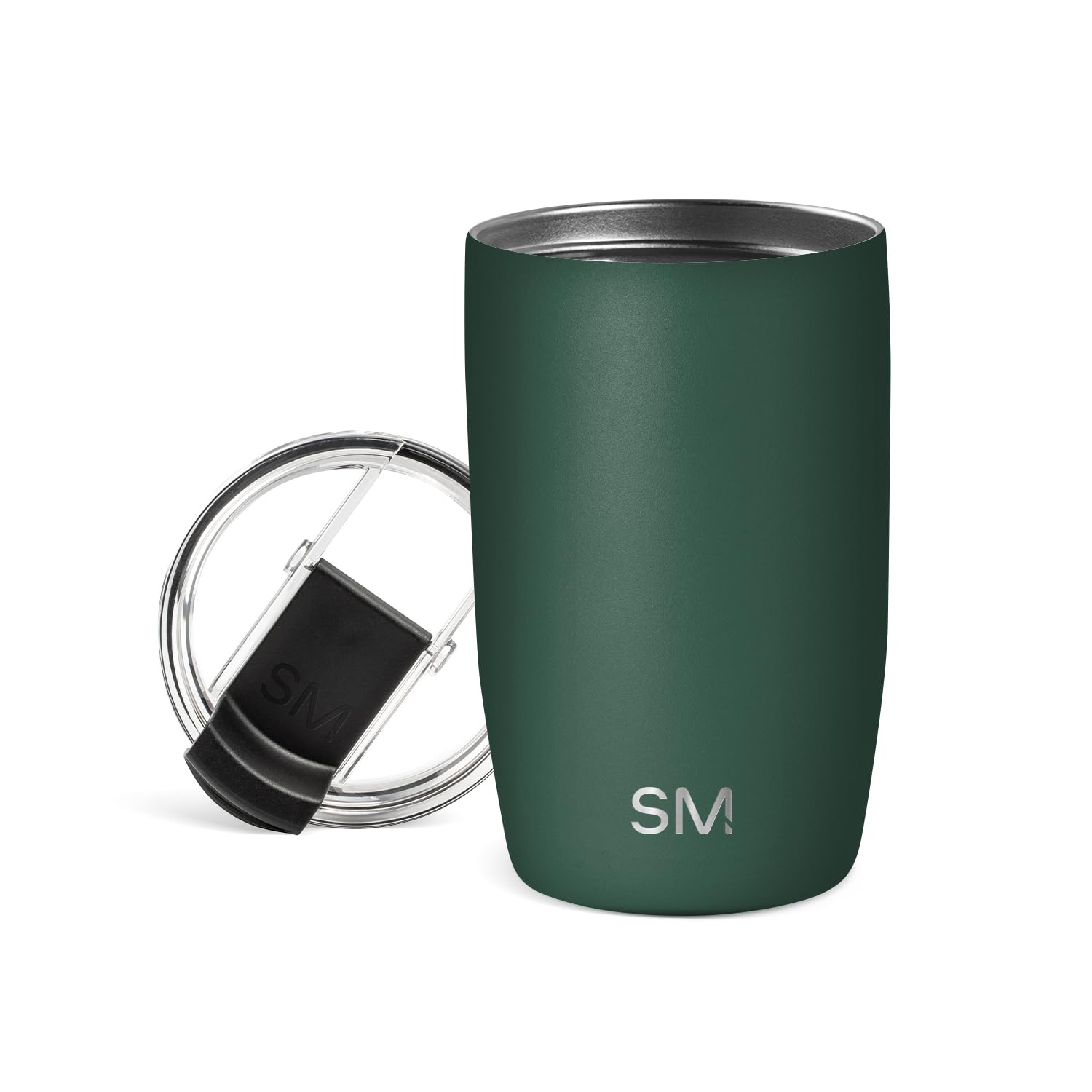 Simple Modern Travel Coffee Mug Tumbler with Flip Lid | Insulated Stainless Steel Iced Coffee Cup | Gifts for Women & Men | Voyager Collection | 350ml | Forest