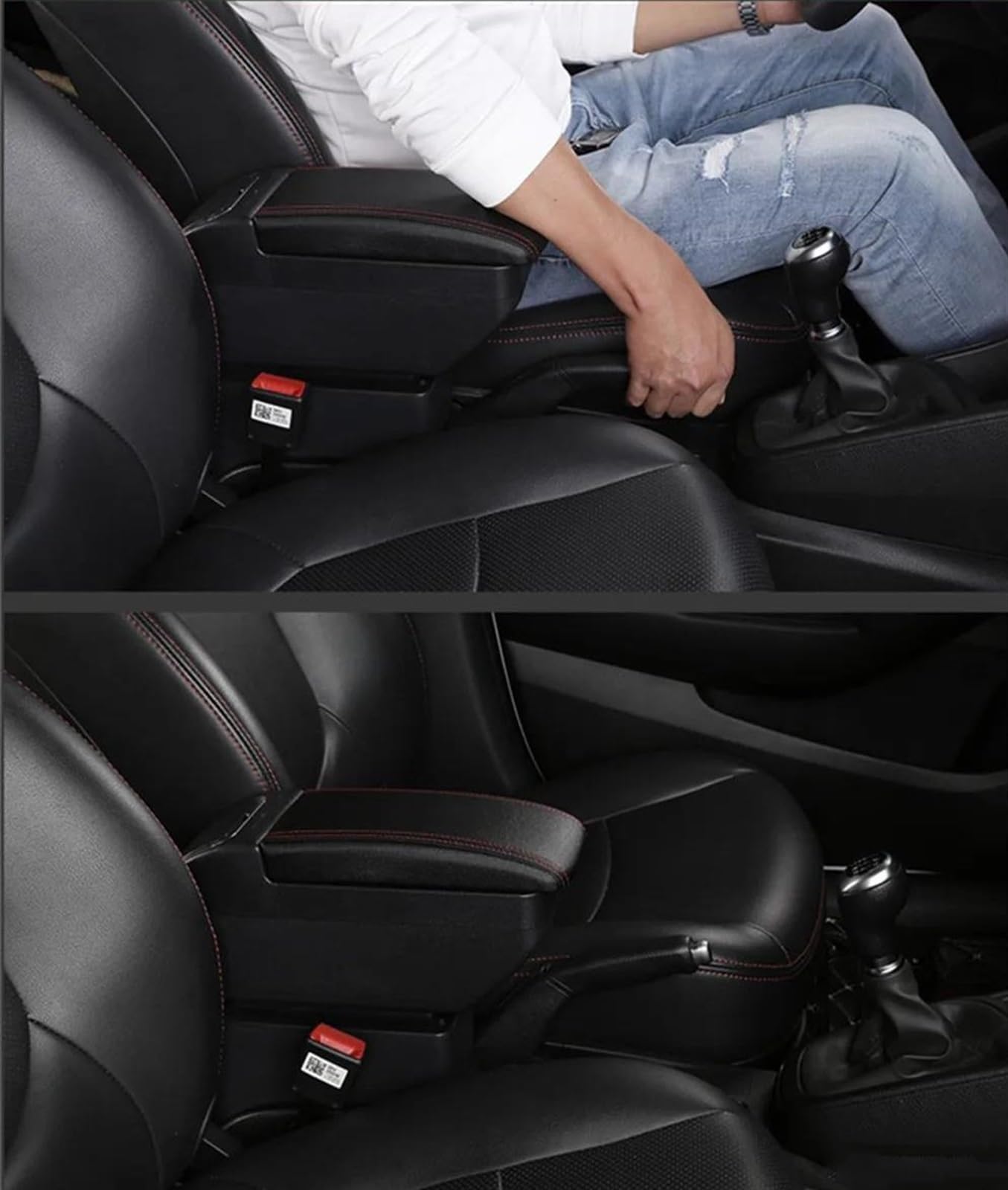 Parti Di Modifica Dell'auto Accessori Portabicchieri Telescopici Portaoggetti Interni Per Braccioli Per Almera Per Versa Per Latio Consolle centrale(F All Black No USB)