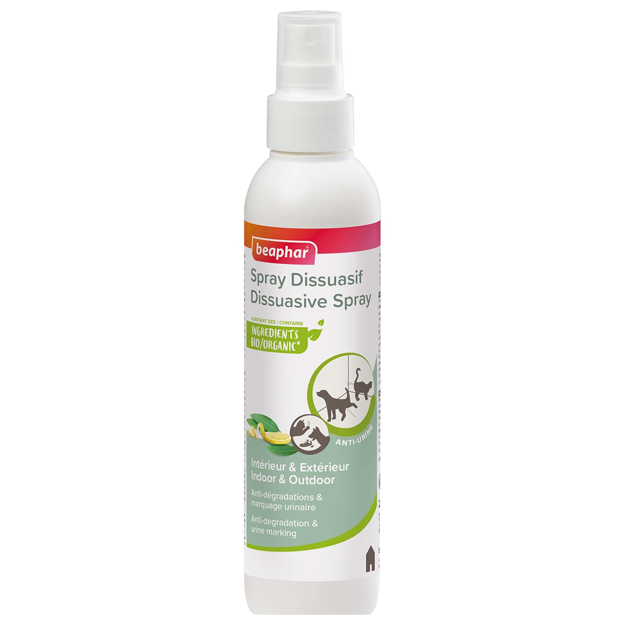 Beaphar – Spray Dissuasif pour Chien et Chat – Anti-dégradations & Anti-marquage urinaire – Protège Votre Intérieur & Votre Extérieur – Contient des Ingrédients Bio – Fabriqué en France – 250ml