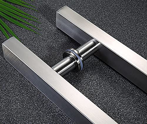 Manija de puerta de ducha para transformar su baño con diseño negro mate en T 8