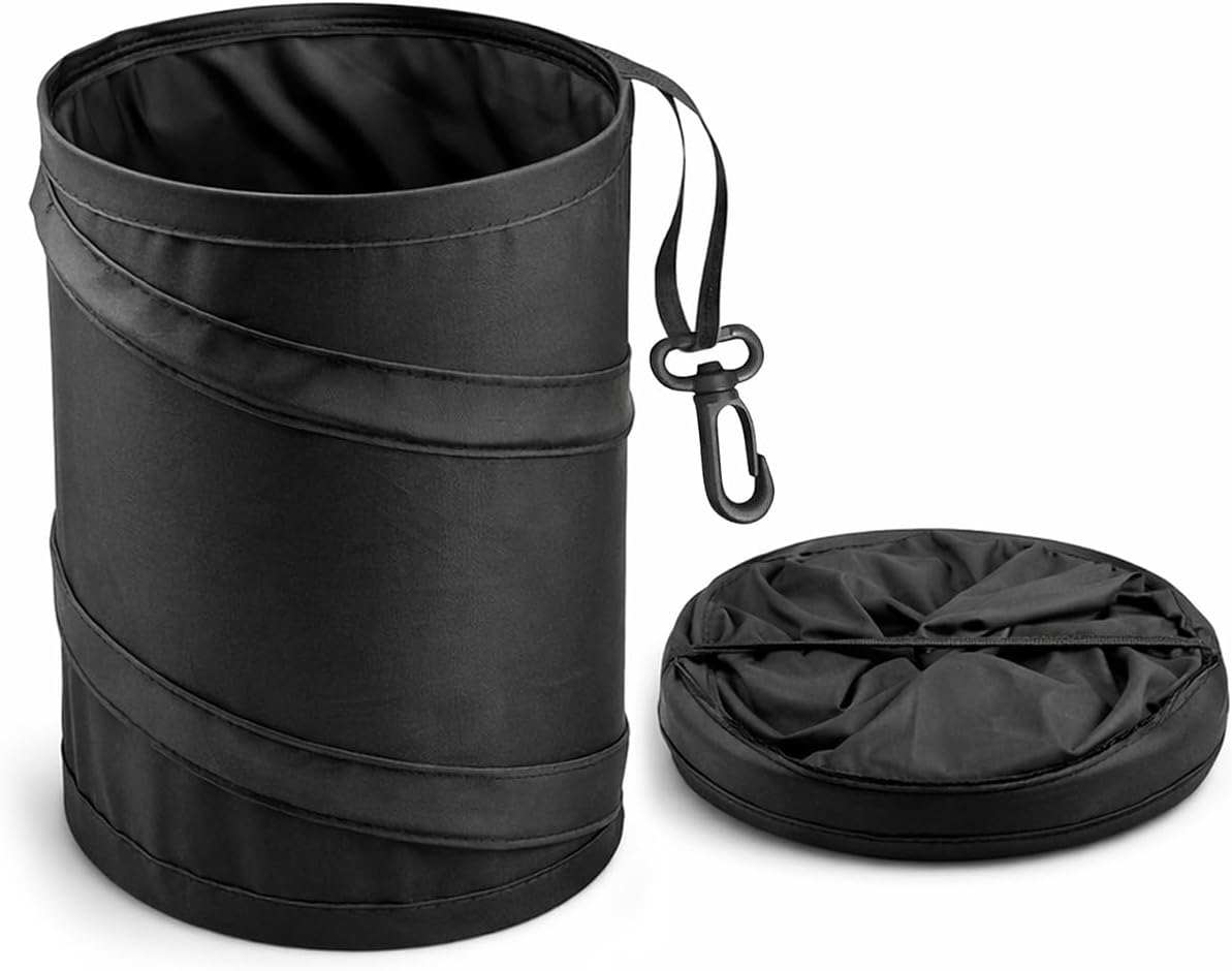 1 Pack, 1 Gallon Car Trash Can | Waterproof Collapsible Pop-Up Car Bin (1 Pack, 1 gal)