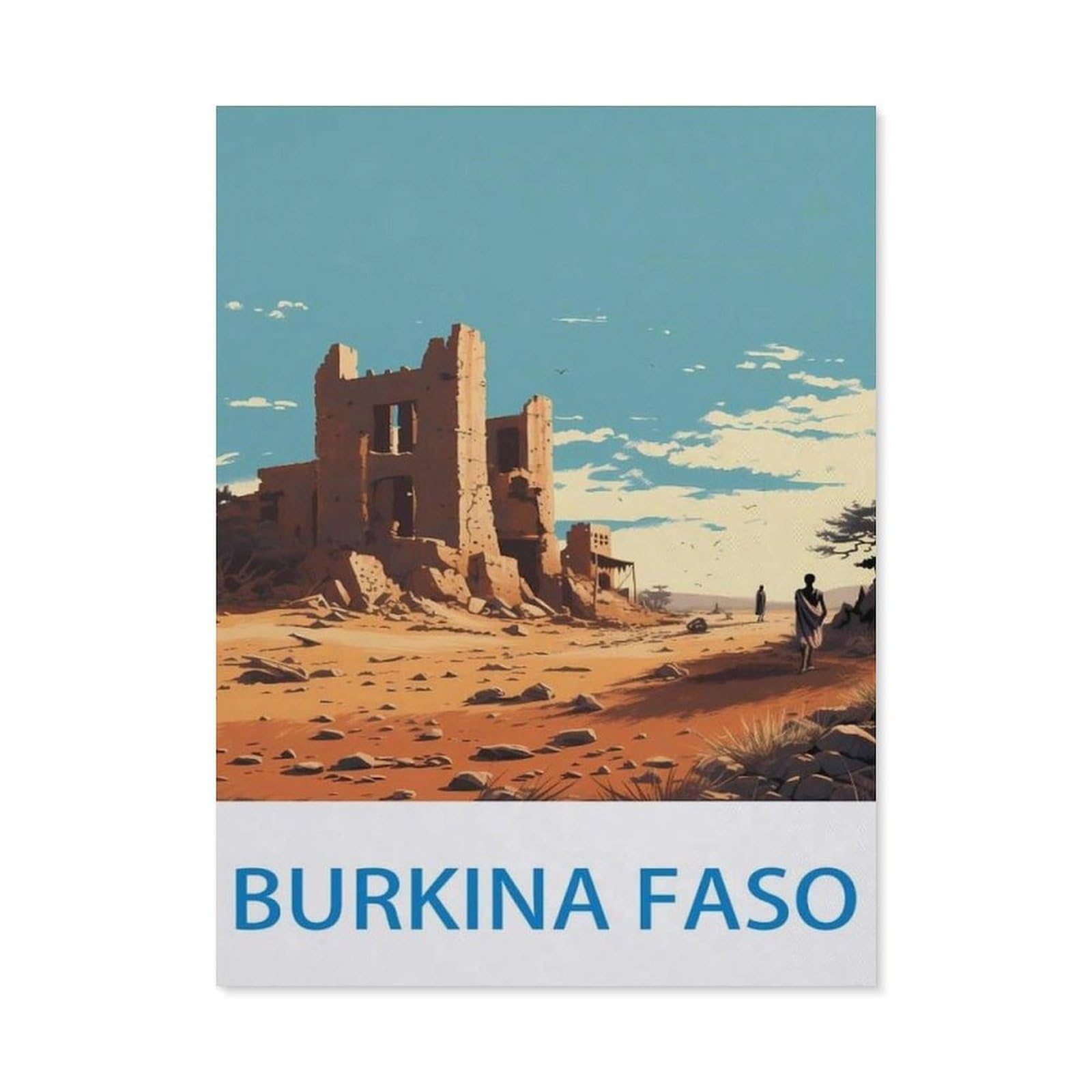 BEAYODKP 5D DIY Diamond Painting kit，Burkina Faso（30x40cm）