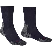 Bridgedale HIKE Lightweight Merino Performance Boot Original Men's Lightweight Sock Wool Fusion Technology All day Comfort in Warm Conditions Anti Shock Cushioning Hiking Walking Y Heel No Slippage