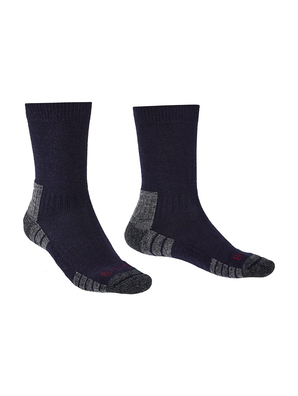 Bridgedale Mens Hike Lightweight Merino Performance Boot Original Socks, Navy / Grey, 6-8 EU