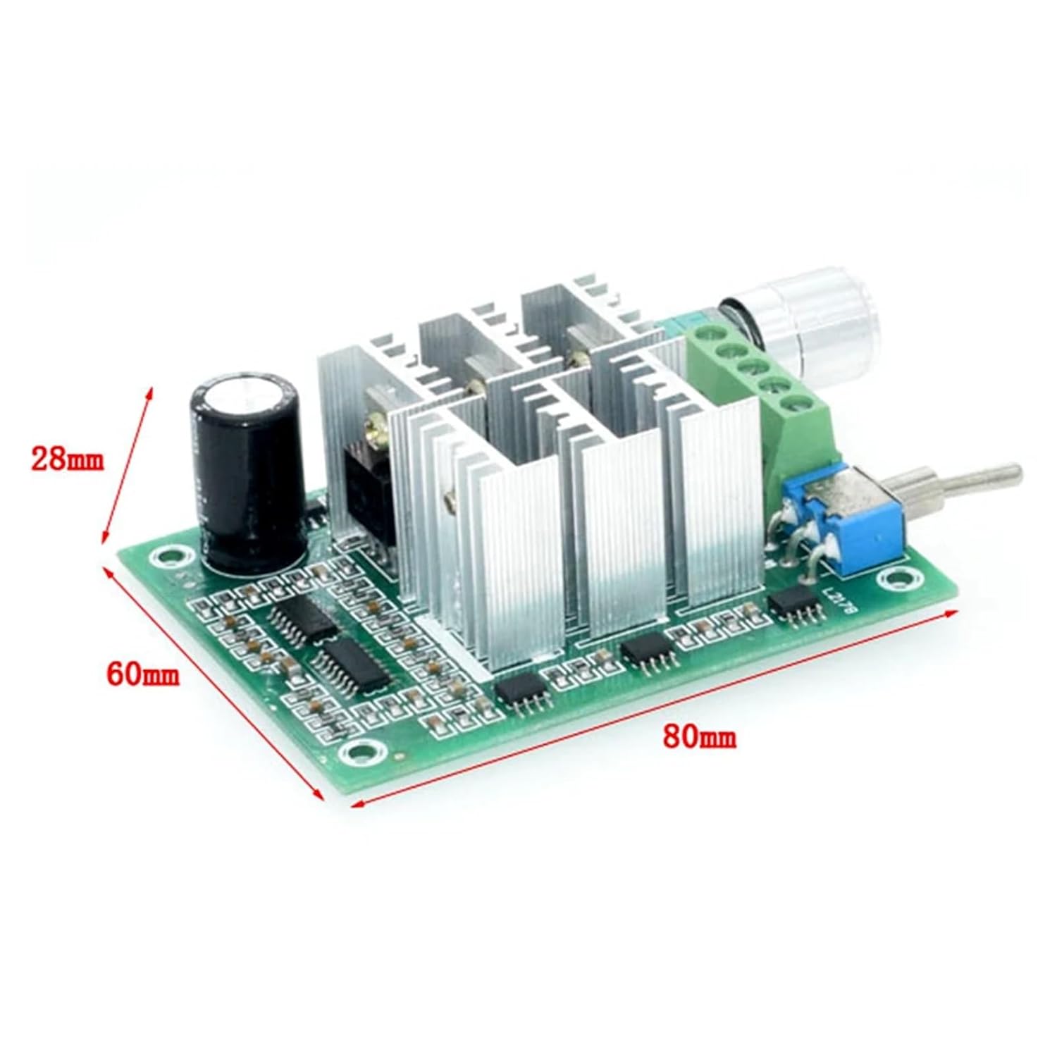 5-36V 15A BLDC Three-Phase Sensorless Brushless Motor Speed Controller with Potentiometer Switch Explosive Fan Drive 12V 24V