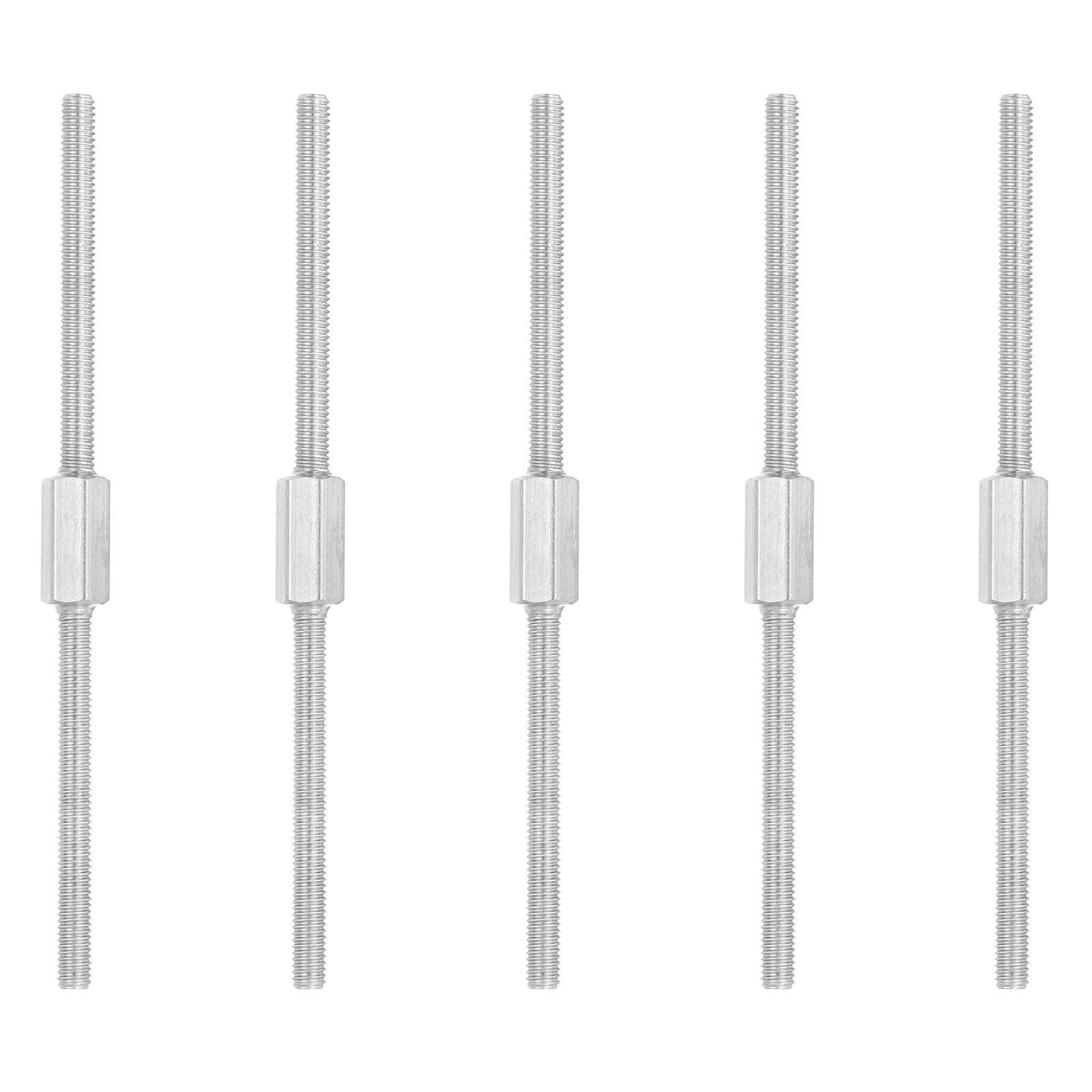 PATIKIL M3x70mm Double End Threaded Stud Screw