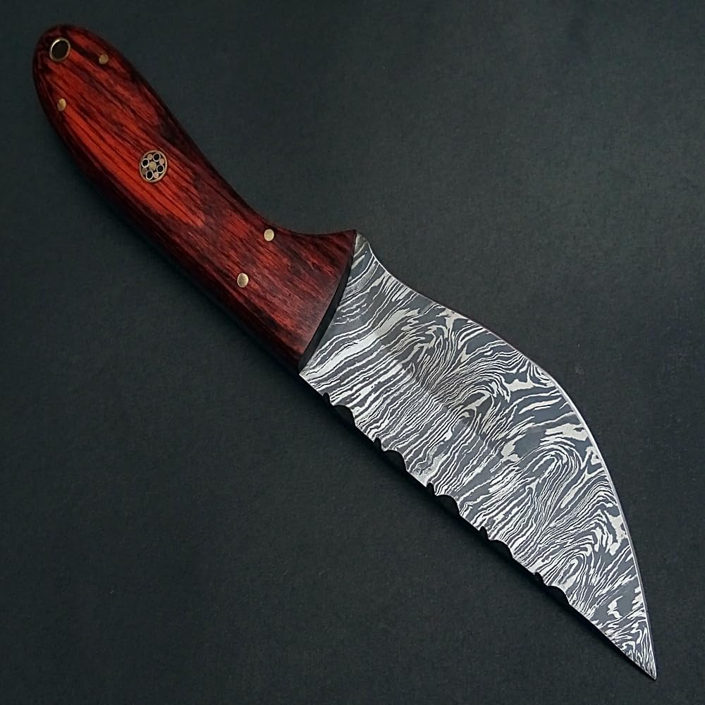 PAL 2000 KNIVES Coltello in Acciaio Damasco Fatto A Mano su Misura CHA-9298