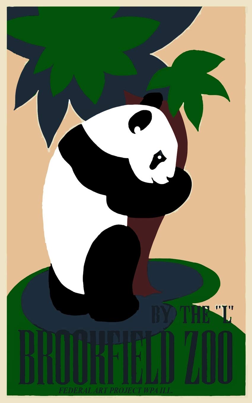 Brookfield Zoo By The "L": Panda - 5x8 Journal Notebook (Federal Art Project Journal)