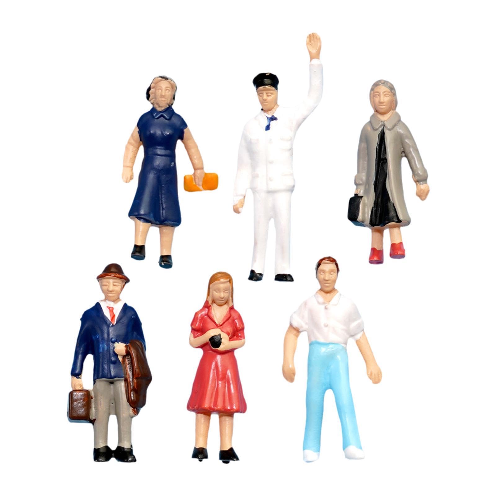 Set di 6 Miniature in Ho (1/87) per Case delle Bambole E Parchi.