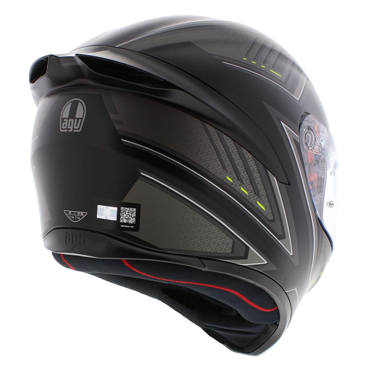 AGV K1 S E2206 SLING MATT BLACK/GREY S : Amazon.com.be: Automotive