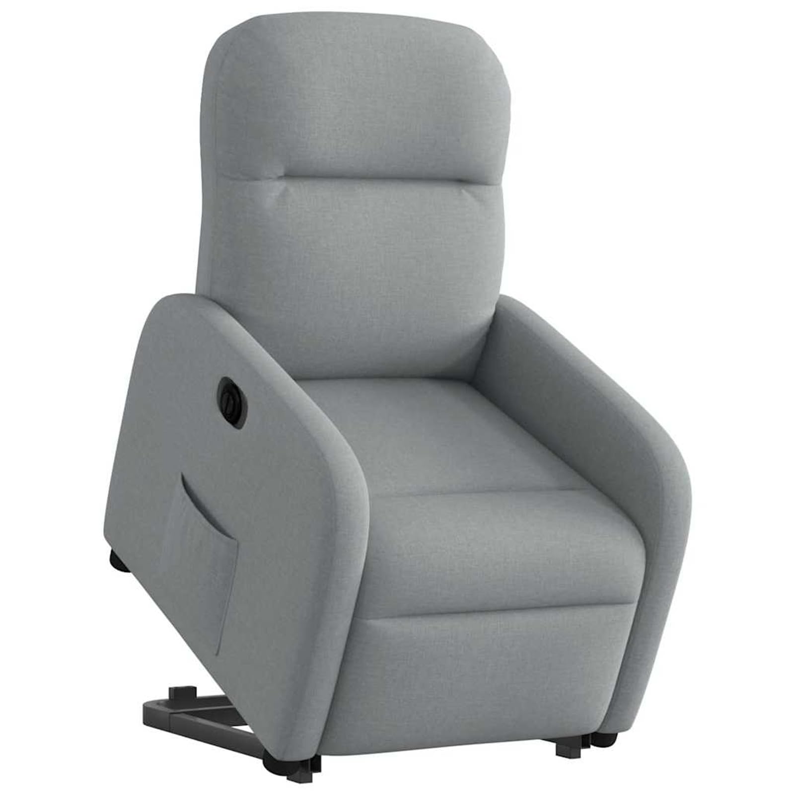 Homgoday Poltrona Reclinante Alzapersona Elettrica Grigio Chiaro Tessuto, Poltrona Massaggiante, Poltrona Reclinabile Relax Massaggiante, Sedia da Massaggio Intelligente Poltrona M-3302992