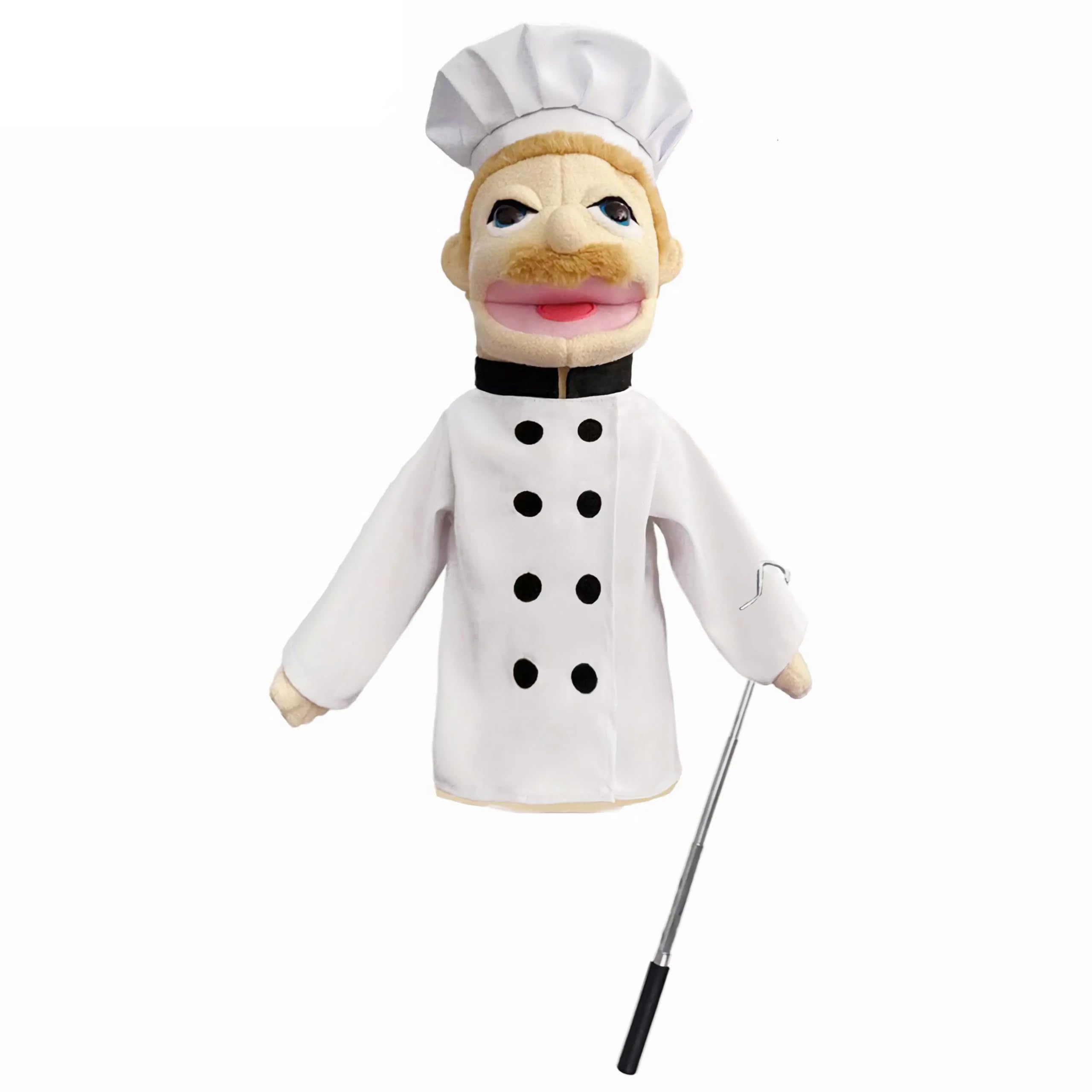 LOMTRATS Marionetas de Mano de Teatro para niños,Incluye Maestro,policía,Pirata,Detective,etc.con Bocas Abiertas móviles, Contar Historias,enseñar,Regalos de Festivales,1 PCS — view 11