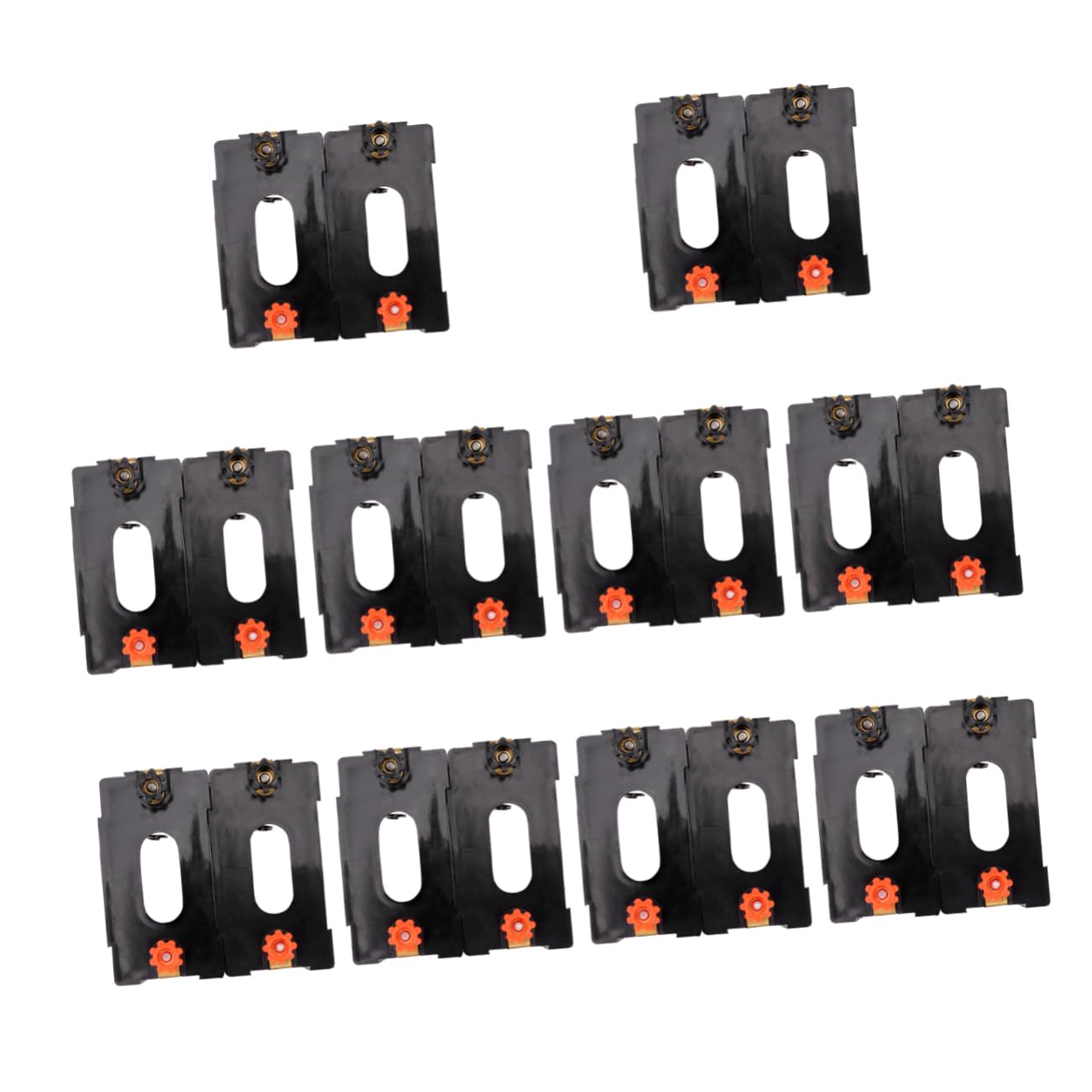 Gadpiparty 2 Set Scatola Per Batterie Elettriche Batterie Portatili Custodia Piccola Porta Batterie Porta Batterie Plastica Nera 10 pezzi*2