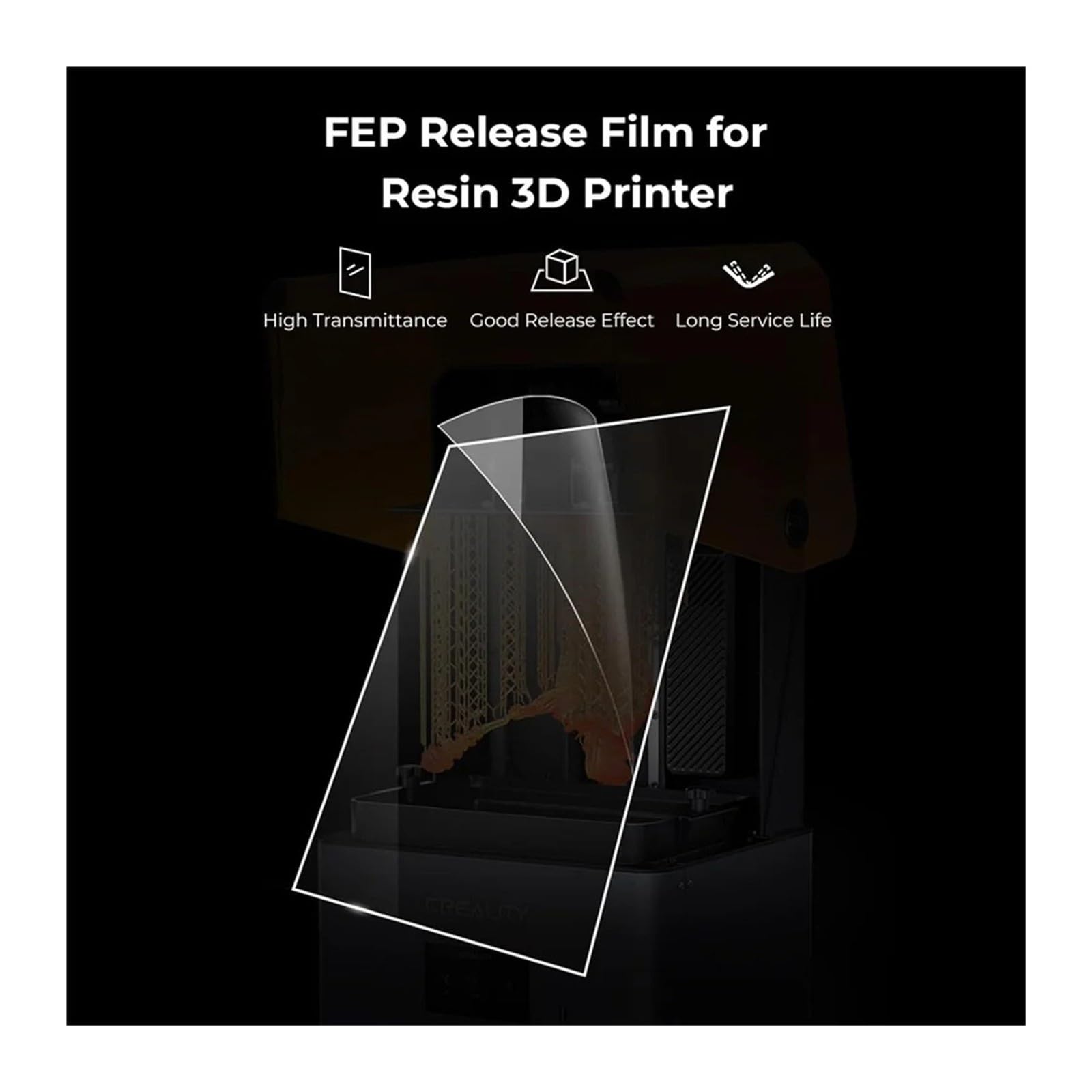 Aixinong1 Film FEP 200x140x0.15mm 5 pièces for imprimante 3D à résine photonique LD-002R, Mars