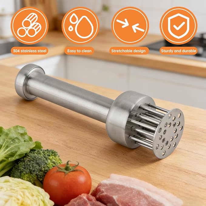 Ablandador de Carne con 21 Agujas Acero Inoxidable miniatura 4