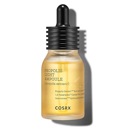 COSRX Propolis Ampoule, Glow Boosting Serum for Face with 73.5% Propolis Extract, 1.01fl.oz/30ml, Hydrating Essence for Sensitive Skin, Fine Lines, Uneven Skintone, Korean Skincare - 1.01 Fl Oz (Pack of 1)