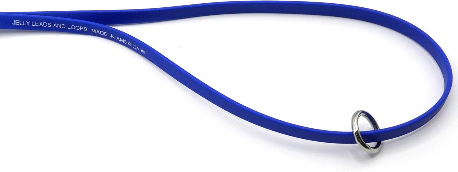 Jelly Pet Grooming Loop for Dogs, Groomers Helper, BioThane Material is Easy to Clean, Waterproof & Durable Noose Loop, Fits Most Pet Grooming Tubs/Tables/ 3/8” x 24” W/Ring Hot Pink