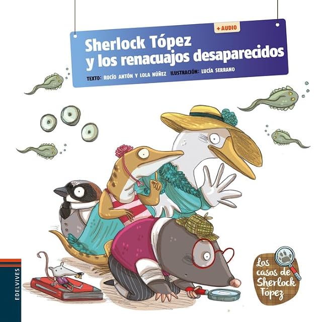 Portada de Sherlock topez y los renacuajos desaparecidos + qr