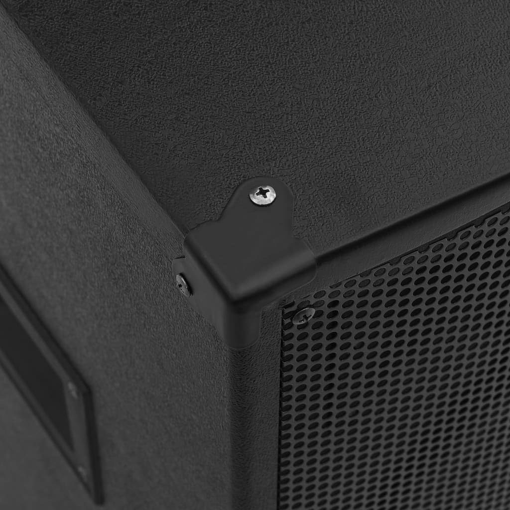 vidaXL HiFi Bühnen Lautsprecher Passiv Professionell Eckenschutz Konzert Lautsprecherbox Bass Box Subwoofer Soundsystem Party Disco 1000W Schwarz