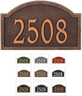 Personalized Address Plaque, Cast Aluminum House Number Sign
