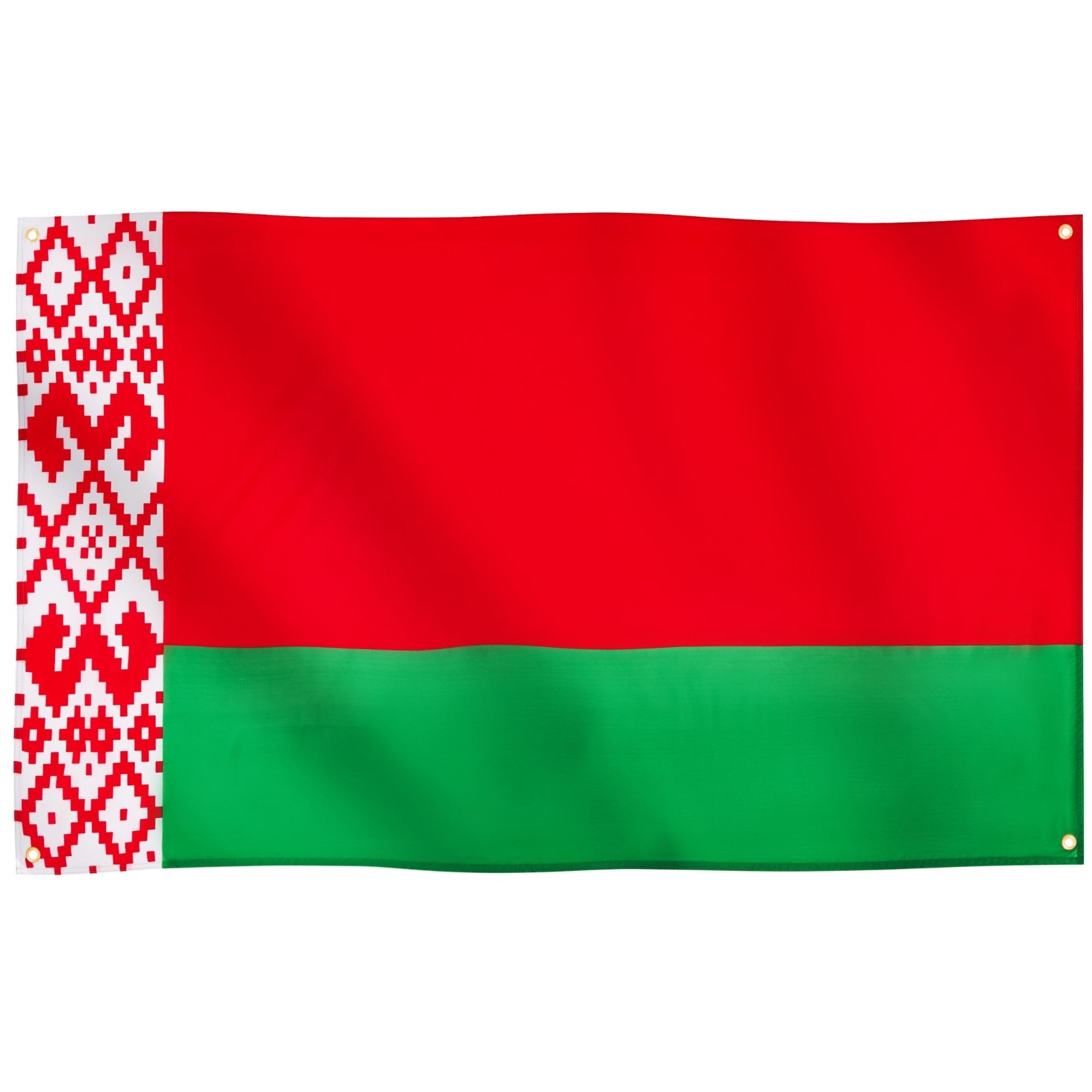 Runesol Belarus Flag, 91x152cm, 3ft x 5ft, 4 Grommets, Eyelet In Every Corner, Republic of Belarus, Belorussia, Victory Day, Premium Flags, Inside, Outside, Banner, Vivid Colours, Victory Day — image 1