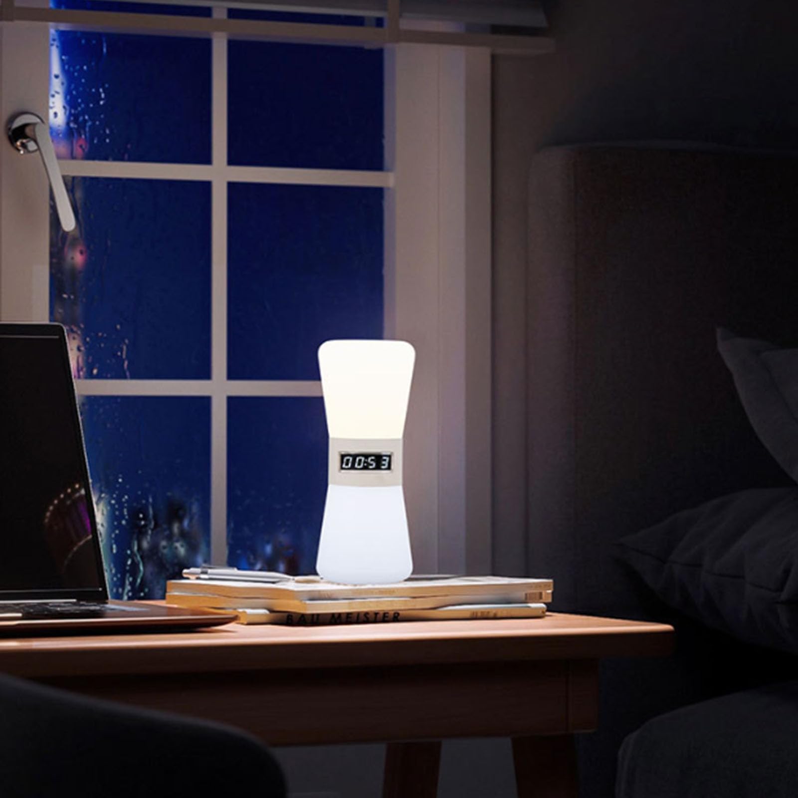 Temporizador de Reloj de Moderno, LED Visual, Seguimiento del, Dispositivo Recargable silencioso, Temporizador para, Cocina y Dormitorio, Reloj de Digital silencioso
