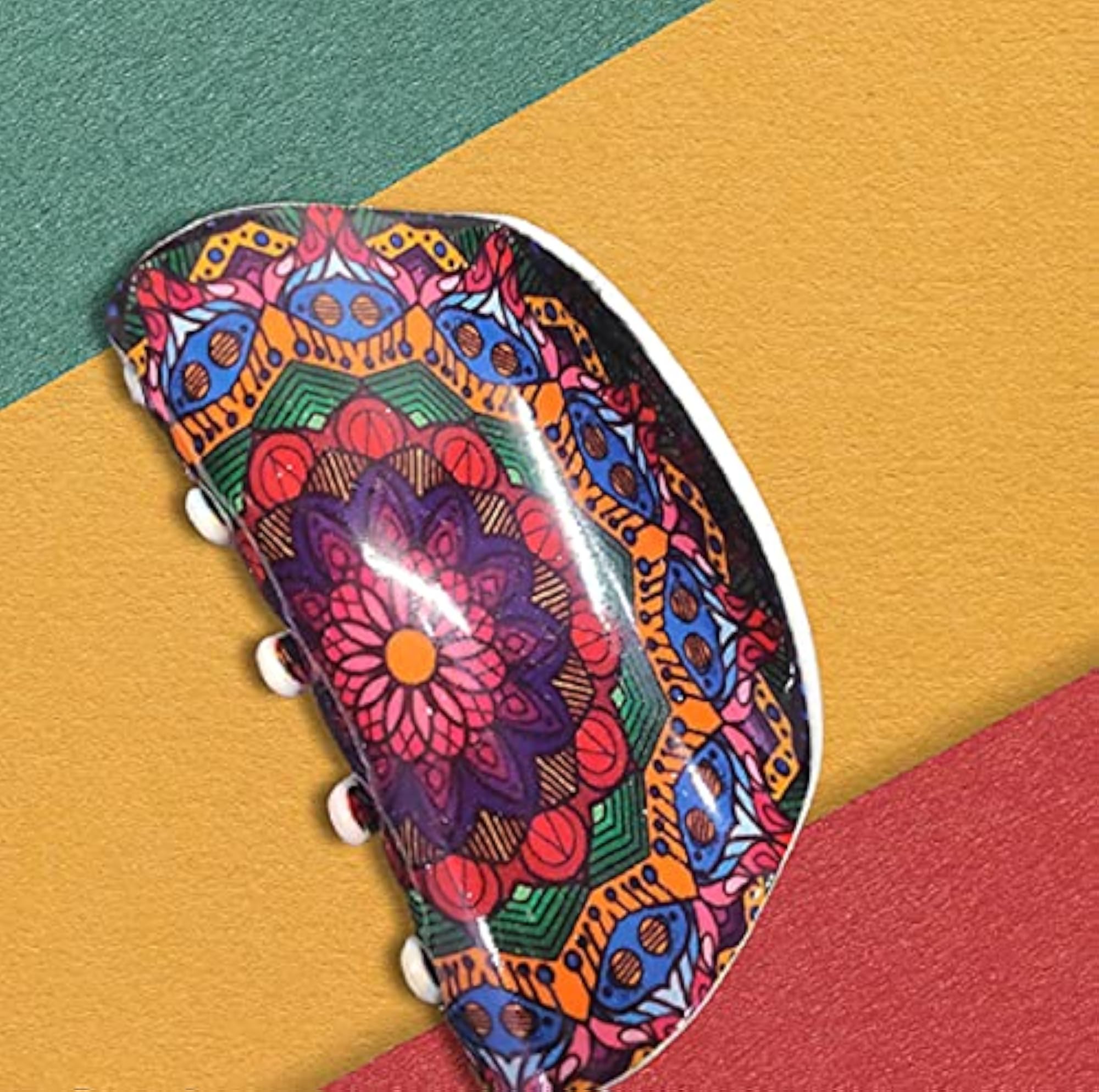 Designer Mandala Collection Double Layered Butterfly Clutch Hair Claw