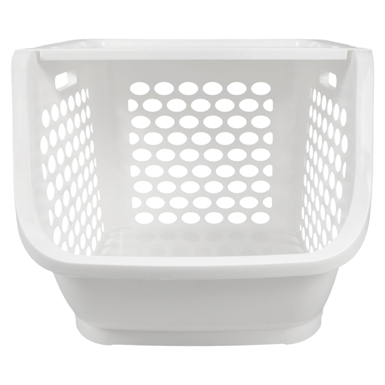 Contenedor de Almacenamiento Apilable de Plástico Blanco para Cocina