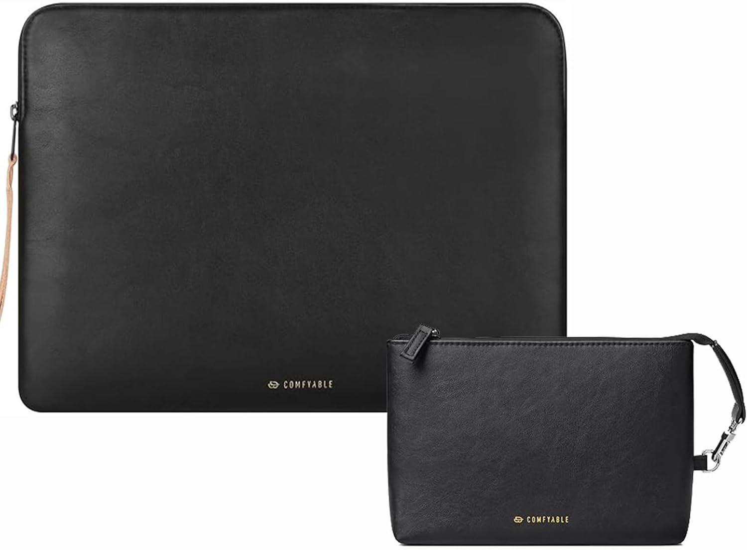 Comfyable Slim Protective Laptop Sleeve for 13/13.3/14 Inch MacBook with Electronic Organizer Travel Case,Black