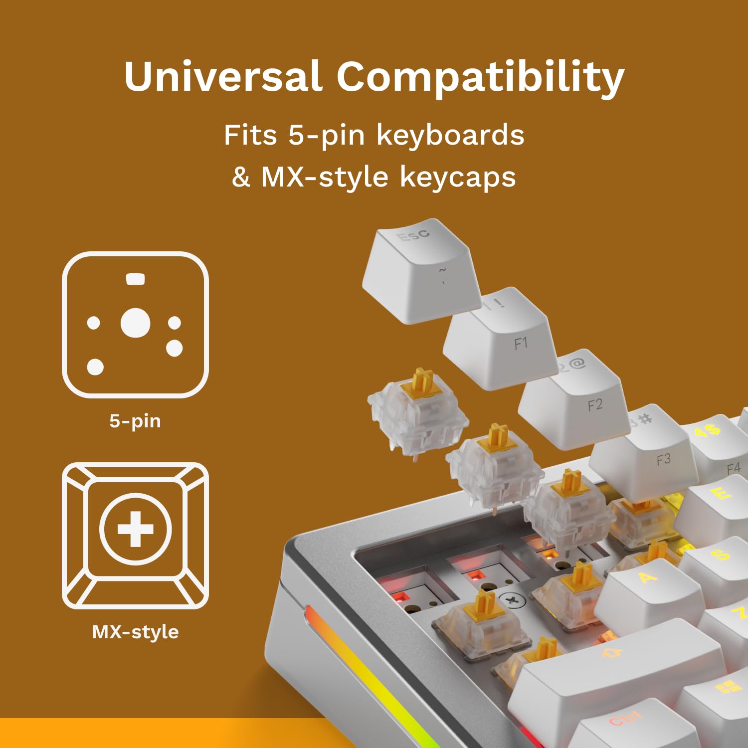 Amazon.com: Glorious Gaming - Panda Silent Switches (36 PCS) Lubed