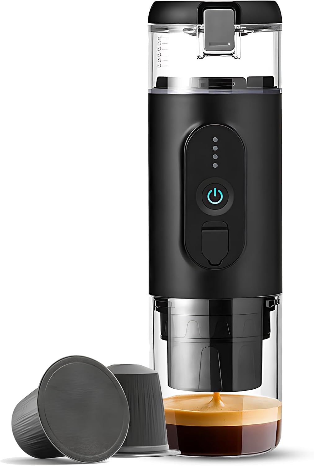 Cafetera Portátil de Espresso con Batería Recargable y 2 en 1 para Café Molido y Cápsulas