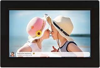 FRAMEO Digital Photo Frame WiFi 10.1 inch IPS Touch Screen Smart Digital Picture Frame Easy Setup Wall-mountable Auto-Rota...